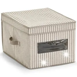 pudelko-tekstylne-z-pokrywka-skladane-organizer-bezowy-30-x-25-cm
