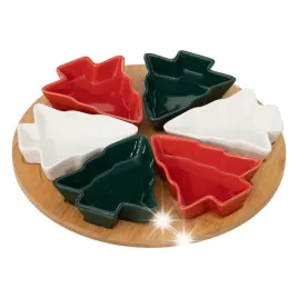 miseczki-na-przekaski-choinki-kolorowe-na-tacy-bambusowej-sr-27-cm-zestaw
