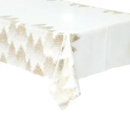obrus-swiateczny-na-stol-bialy-zloty-ozdobny-motyw-choinki-140-x-360-cm