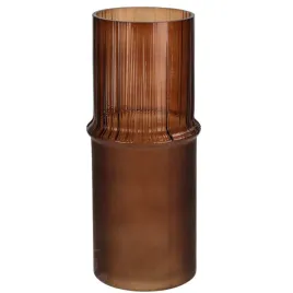 wazon-szklany-brazowy-nowoczesny-minimalistyczny-tuba-matte-108-x-25-cm
