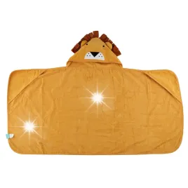 recznik-z-kapturem-dla-dzieci-zolty-bawelniany-lew-lion-60x-100-cm