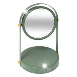 lusterko-kosmetyczne-metalowe-zielone-z-powiekszeniem-duo-18-x-265-cm
