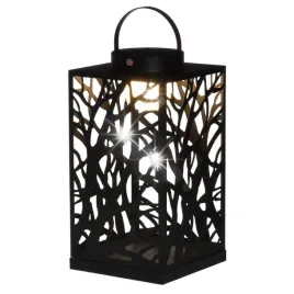 lampion-metalowy-led-azurowy-38-cm-solarny-czarny-z-uchwytem