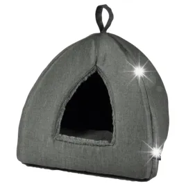 legowisko-dla-kota-ciemnozielone-domek-35-x-38-cm