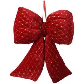 czerwona-dekorowana-poliestrowa-kokarda-16x19-cm-aksamitna-dekoracja