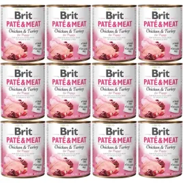 brit-pate-and-meat-puppy-pakiet-12x800g-karma-mokra-dla-szczeniat-indyk