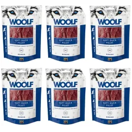 woolf-n-soft-duck-jerky-zestaw-6x100g-przysmak-dla-psa-paski-z-kaczki-filet