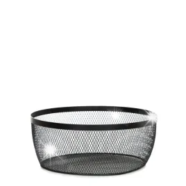 koszyk-gridio-okragly-czarny-26x105-cm-homla