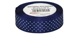 brewis-wstazka-satynowa-granatowa-w-kropki-25mm-22m