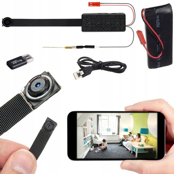 MINIATUROWA KAMERKA KAMERA SZPIEGOWSKA WiFi NA SMARTFONA TELEFON 1080P