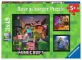 puzzle-3x49-elementow-minecraft-ravensburger-kolekcja-3x49