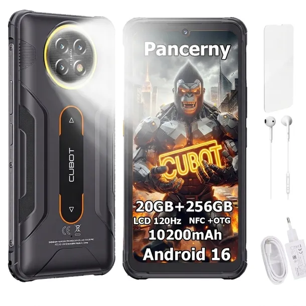 Smartfon Pancerny Militarny CUBOT KINGKONG ACE 5 20/256GB NFC DUAL SIM