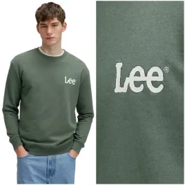 lee-wobbly-sweatshirt-regular-lichen-olive-bawelniana-bluza-z-malym-logo-l