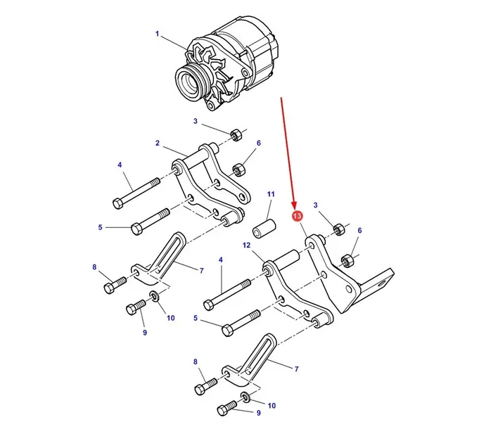 4287232m1-mocowanie-alternatora-producent-czesci-massey-ferguson