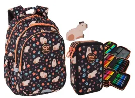wyprawka-coolpack-plecak-trzykom-kl-1-4-piornik-wyposazony-kapibara