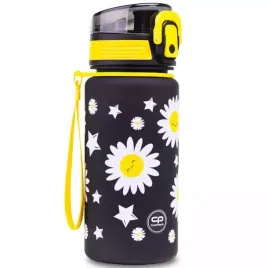 coolpack-bidon-brisk-400-ml-mini-butelka-daisy-black-kwiaty-z17817