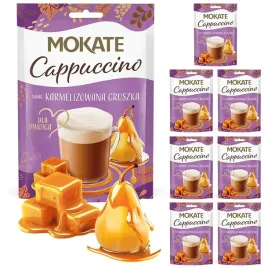 zestaw-napoj-kawowy-cappuccino-karmelizowana-gruszka-mokate-40g-7-sztuk