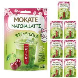 zestaw-japonska-herbata-matcha-latte-zielona-wisnia-mokate-40g-x-7-sztuk