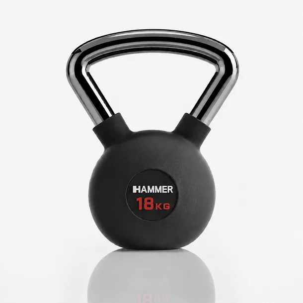 Kettlebell gumowany Premium 18 kg Hammer