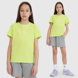 koszulka-dziewczeca-4f-t-shirt-sportowy-bawelniany-regular-zolty-158