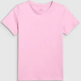 koszulka-dziewczeca-4f-t-shirt-sportowy-regular-basic-logo-rozowy-146
