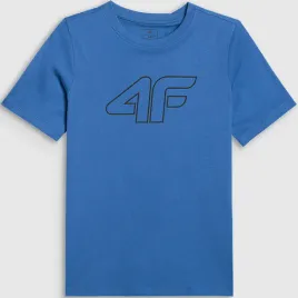 koszulka-chlopieca-4f-t-shirt-sportowy-regular-logo-basic-niebieski-134