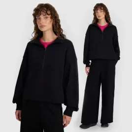bluza-damska-4f-dresowa-sportowa-nierozpinana-oversize-bawelna-czarna-l