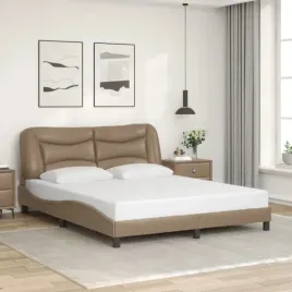 vidaxl-rama-lozka-z-zaglowkiem-cappuccino-160x200-cm-sztuczna-skora