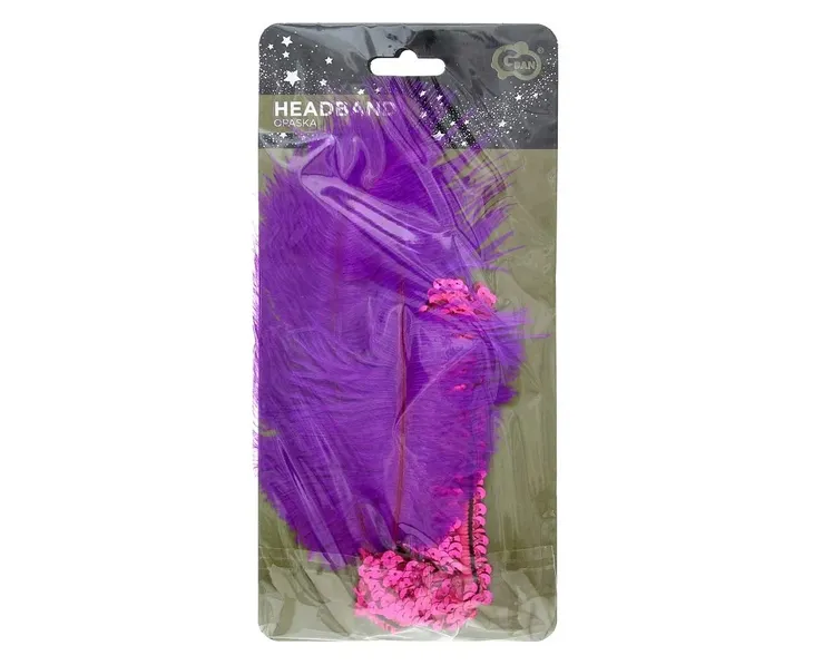 opaska-z-piorem-retro-magenta-waga-z-opakowaniem-0-1-kg