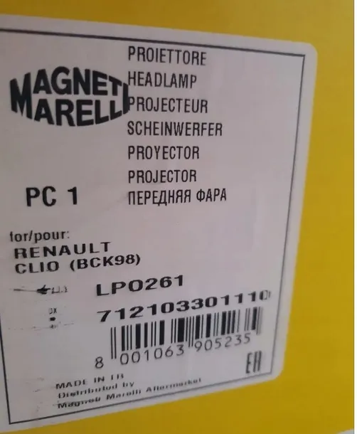 reflektor-renault-clio-p-producent-czesci-magneti-marelli