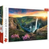 puzzle-2000-wodospad-haifoss-islandia-trefl-stan-opakowania-oryginalne