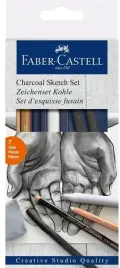 zestaw-do-szkicowania-charcoal-7szt-faber-castell