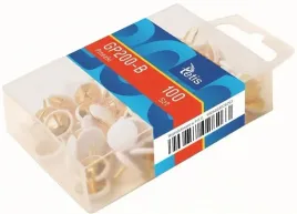 tetis-pinezki-biale-100-sztuk-stal-nierdzewna-glowki-plastikowe