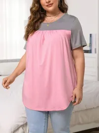 cc43307-shein-dwukolorowy-t-shirt-rozowy-plus-size-26-46