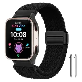 pasek-do-garett-kids-vibe-ai-4g-pleciony-opaska-zegarek-watch-20mm-czarny