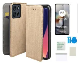 etui-z-klapka-do-motorola-moto-g56-5g-zloty-smart-magnet-folia-ochronna