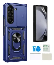 etui-pancerne-do-samsung-galaxy-z-fold-5-granatowy-case-slide-ring-folia