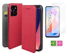 etui-z-klapka-do-honor-x6a-case-pokrowiec-czerwony-szybka-na-ekran-9h