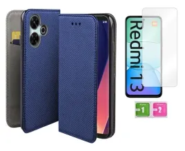 etui-z-klapka-do-xiaomi-redmi-13-4g-13-5g-niebieski-case-szklo-na-ekran