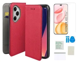 etui-z-klapka-do-honor-400-pro-czerwony-smart-magnet-case-folia-ochronna