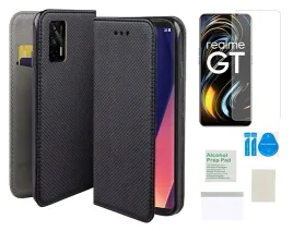 etui-z-klapka-do-realme-gt-5g-czarny-smart-magnet-obudowa-folia-ochronna