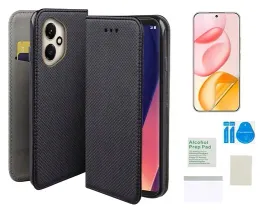 etui-z-klapka-do-honor-400-czarny-case-pokrowiec-kabura-folia-ochronna-tpu