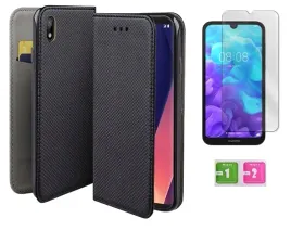 etui-z-klapka-do-huawei-y5-2019-honor-8s-czarny-obudowa-case-szklo-9h