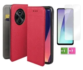 etui-z-klapka-do-xiaomi-redmi-14c-redmi-a4-poco-c75-czerwony-szklo-9h
