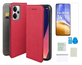 etui-z-klapka-do-realme-14-14t-5g-czerwony-smart-magnet-folia-ochronna