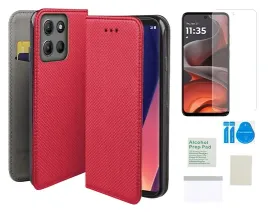 etui-z-klapka-do-motorola-moto-g15-g05-czerwony-smart-magnet-folia-tpu
