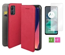 etui-z-klapka-do-motorola-moto-g35-czerwony-smart-magnet-szklo-na-ekran