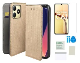 etui-z-klapka-do-realme-c61-zloty-obudowa-smart-magnet-folia-ochronna-tpu