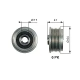 sprzegielko-alternatora-gates-waga-z-opakowaniem-6-kg