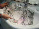 mata-transparentna-space-funny-mat-strigo-kolor-bialy